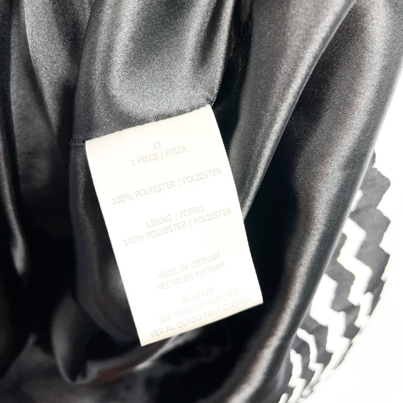 Julian Taylor New York Black & White Striped Mid Length Dress - Picture 7 of 12